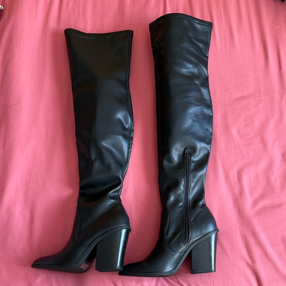 Dolce Vita NWB Elegant Black Over-the-Knee Boots, Size 9 - Picture 1 of 12